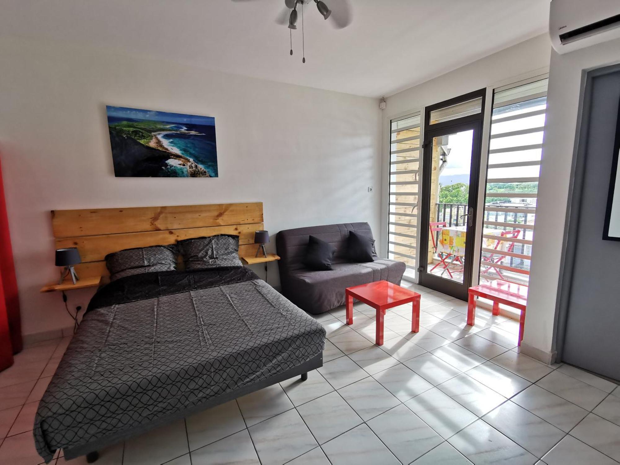 Appartement Vue Mer Et Montagne A 100M De La Plage Le Gosier  Bagian luar foto