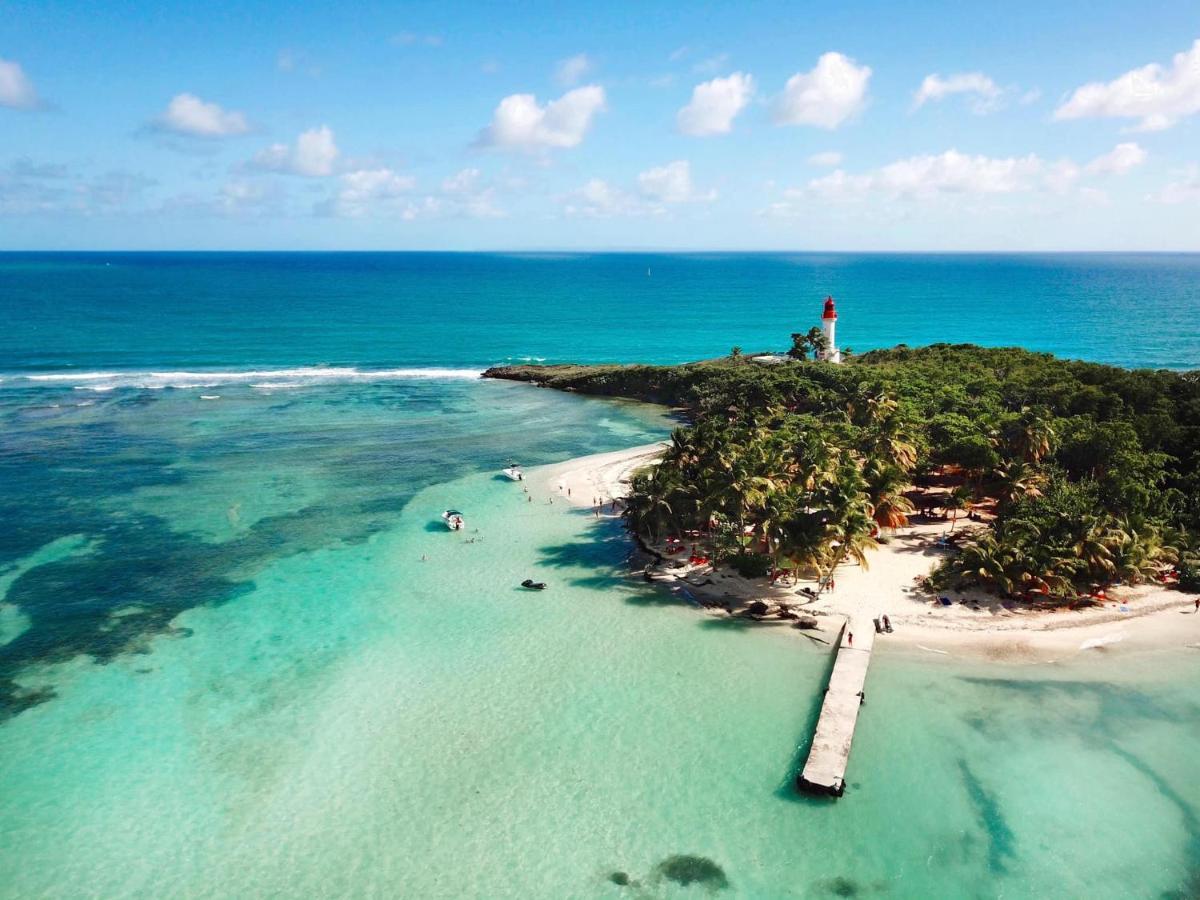 Appartement Vue Mer Et Montagne A 100M De La Plage Le Gosier  Bagian luar foto
